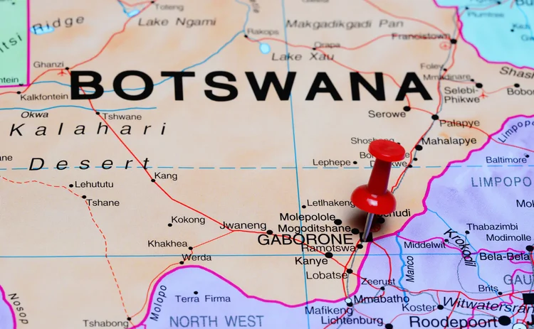 Botswana map