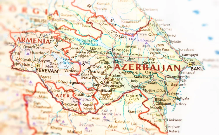 Armenia and Azerbaijan map 