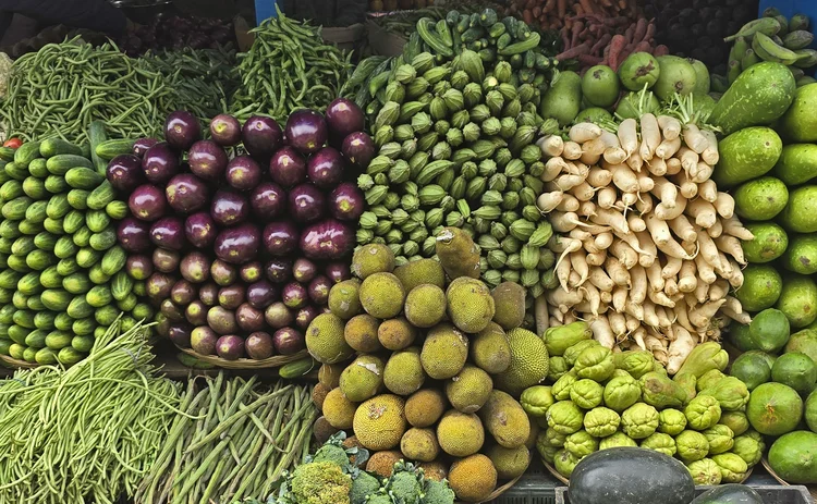 vegetables for sale at a market